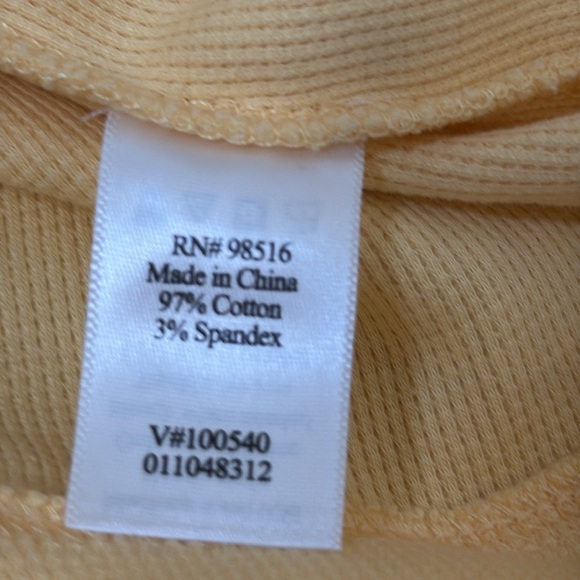 Coldwater Creek Yellow V-Neck Tunic Top - Picture 10 of 11